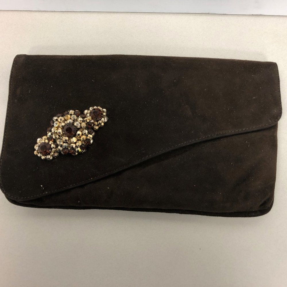 Walborg Brown suede w/gold strap